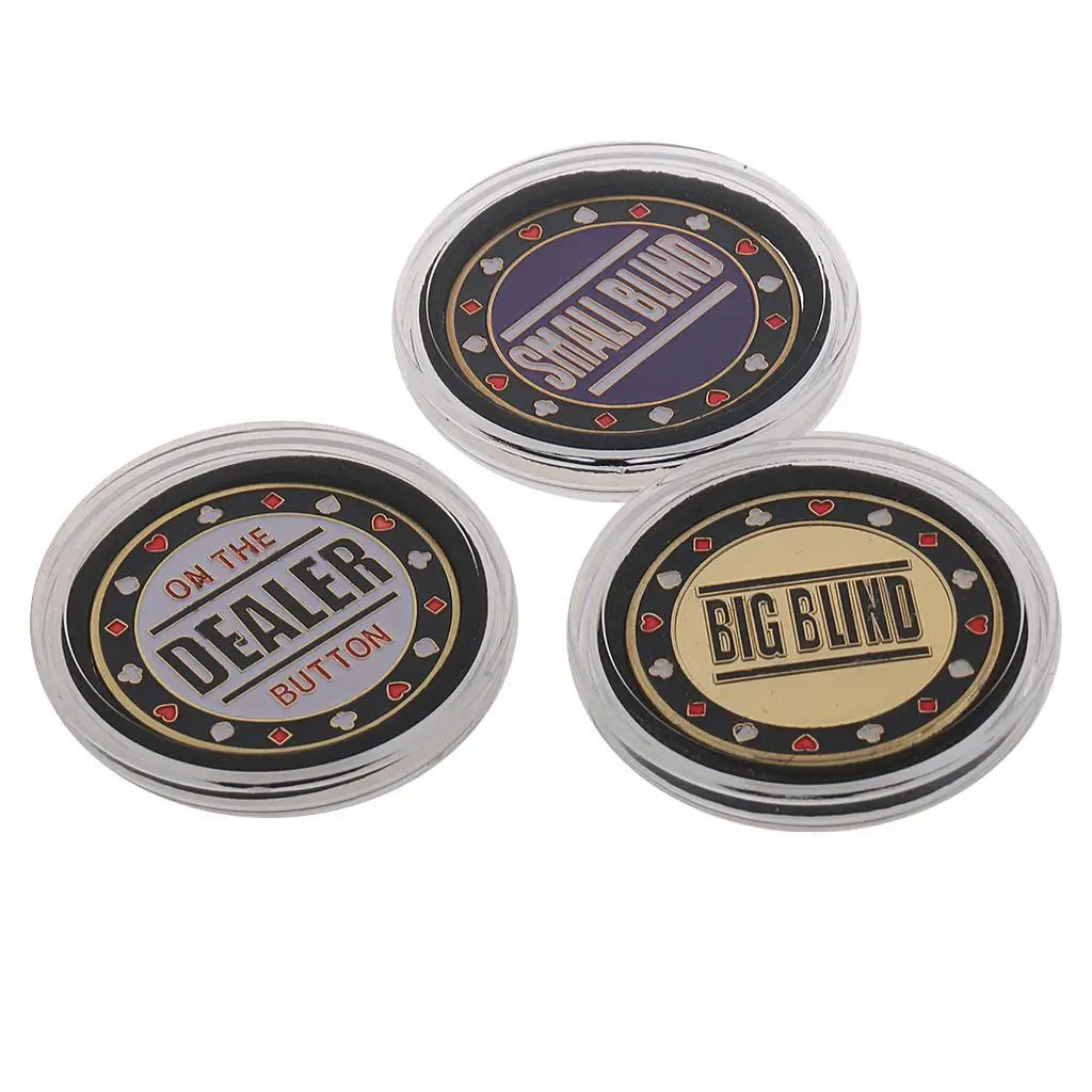 Poker Chips Set Poker Card Guard 1 Dealer 1 Small Blind Big Blind