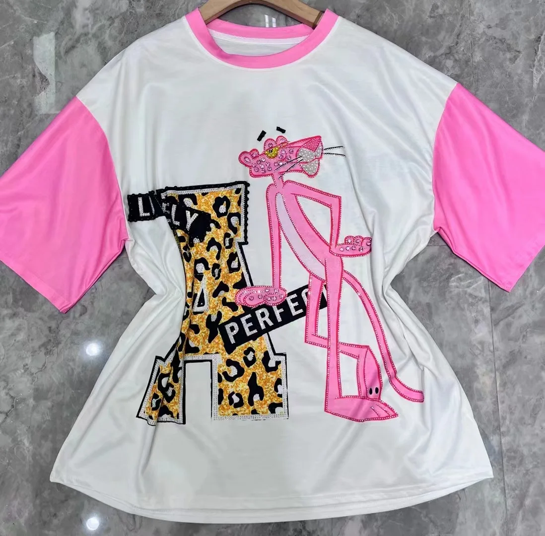 Летние тонкие пуловеры с коротким рукавом и узором женские свободные большие