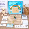 99 Multiplication Board Game Wooden Montessori Learning Educational Toys With Flash Cards Counting Teaching Aids 1