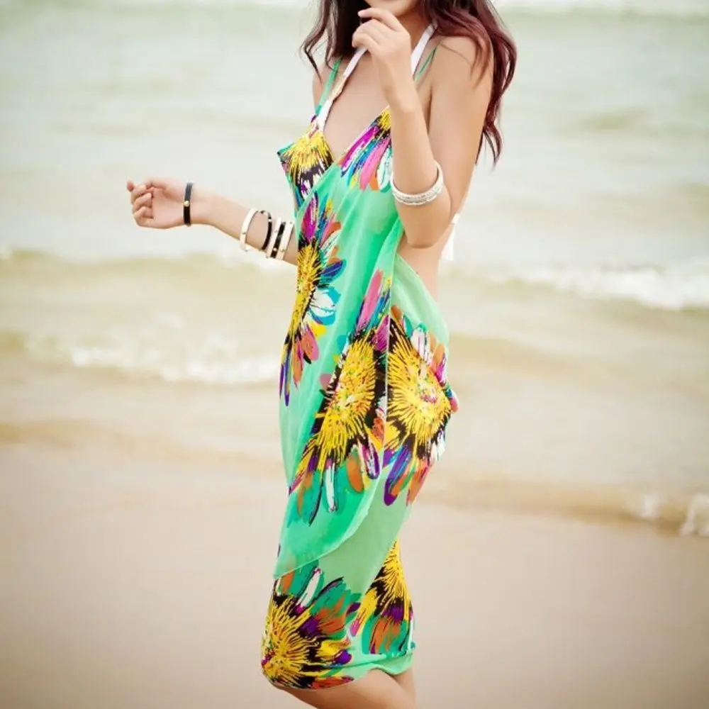 Women Sexy Bikini Cover-Up Scarf Swimming Dress Swimwear Beach Wrap Sarong  New