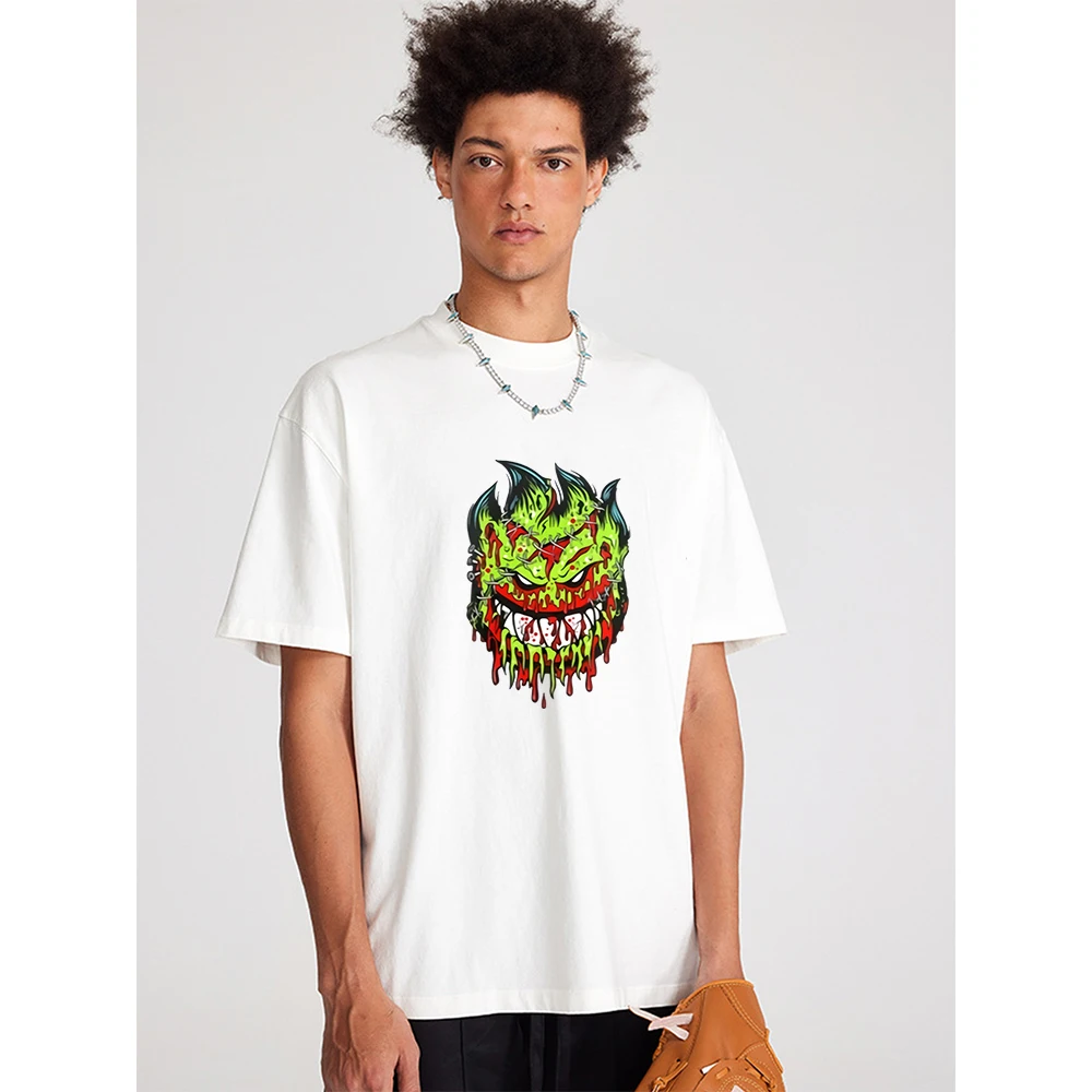 

Men's Fashionable HUGO Printed T-Shirt 100% Cotton Oversized Funny Graphic Tees for Men Women Summer Tops