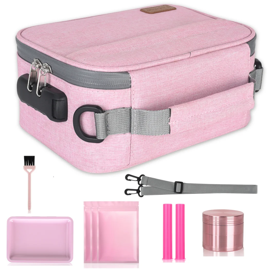 Portable odor proof cigarette storage bag odorless travel storage box carbon fiber lined odor proof bag tobacco combination pack