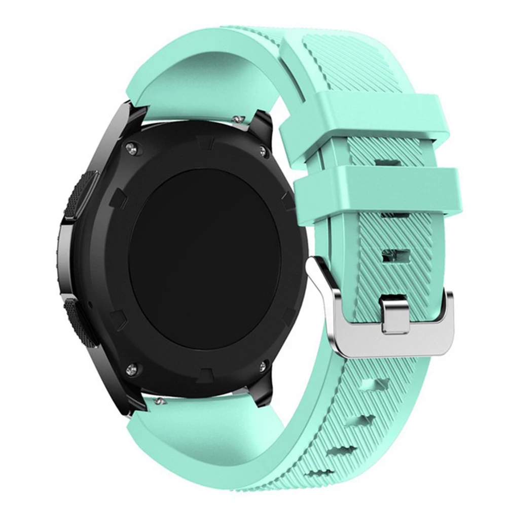 Silicone Strap - 22mm Adjustable Sports Wristband in Ocean Race Design
