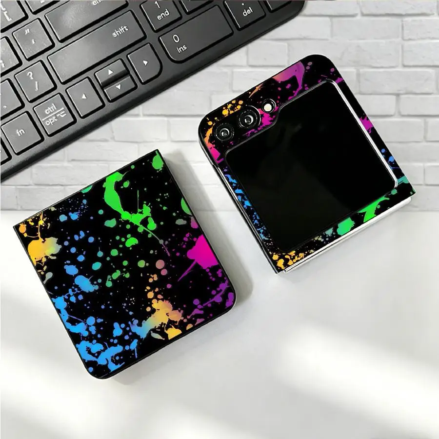 Rainbow Paint Splatters Phone Cover Case