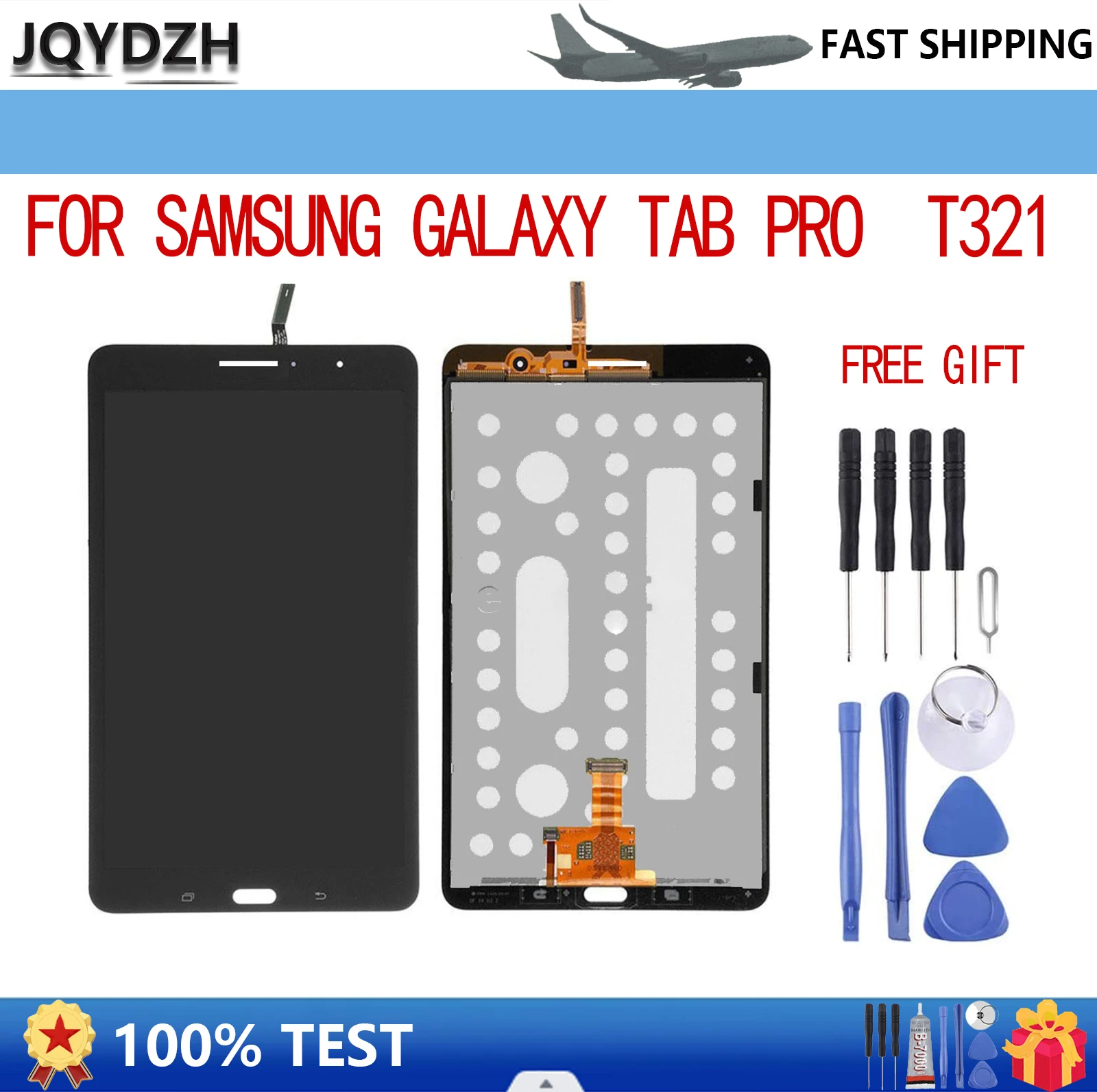 

8.4" For Samsung Galaxy Tab Pro T321 T325 LCD Display Touch Screen Digitizer Assembly Replacement 100% tested