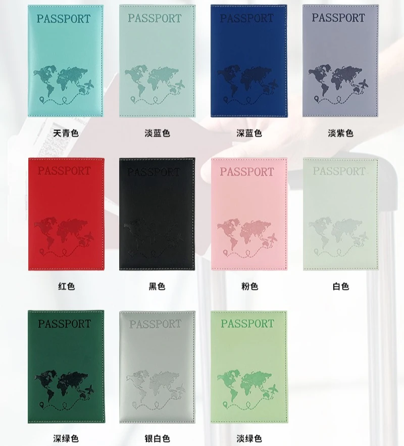 מכסה דרכון מחזיק דרכון מארגן נסיעות תיק כרטיסי אשראי מחזיק תעודת זהות מסמך כרטיס דרכון