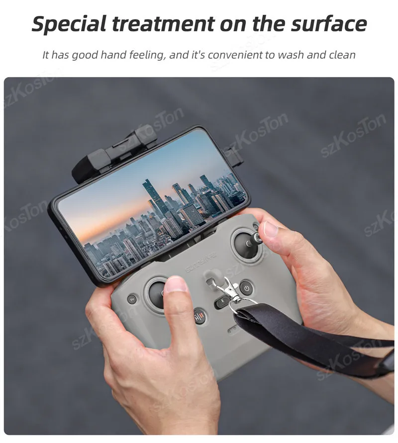 Silikon-Schutzhülle für DJI Neo/Mini 4 Pro/Mini 4K RC-N3/N2/N1 Fernbedienung Schutzhülle mit Riemen-Zubehör – Detail 7