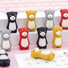 

1 Pcs Cartoon Bear Rubber Student Cute Bear Detachable Eraser Office Supplies