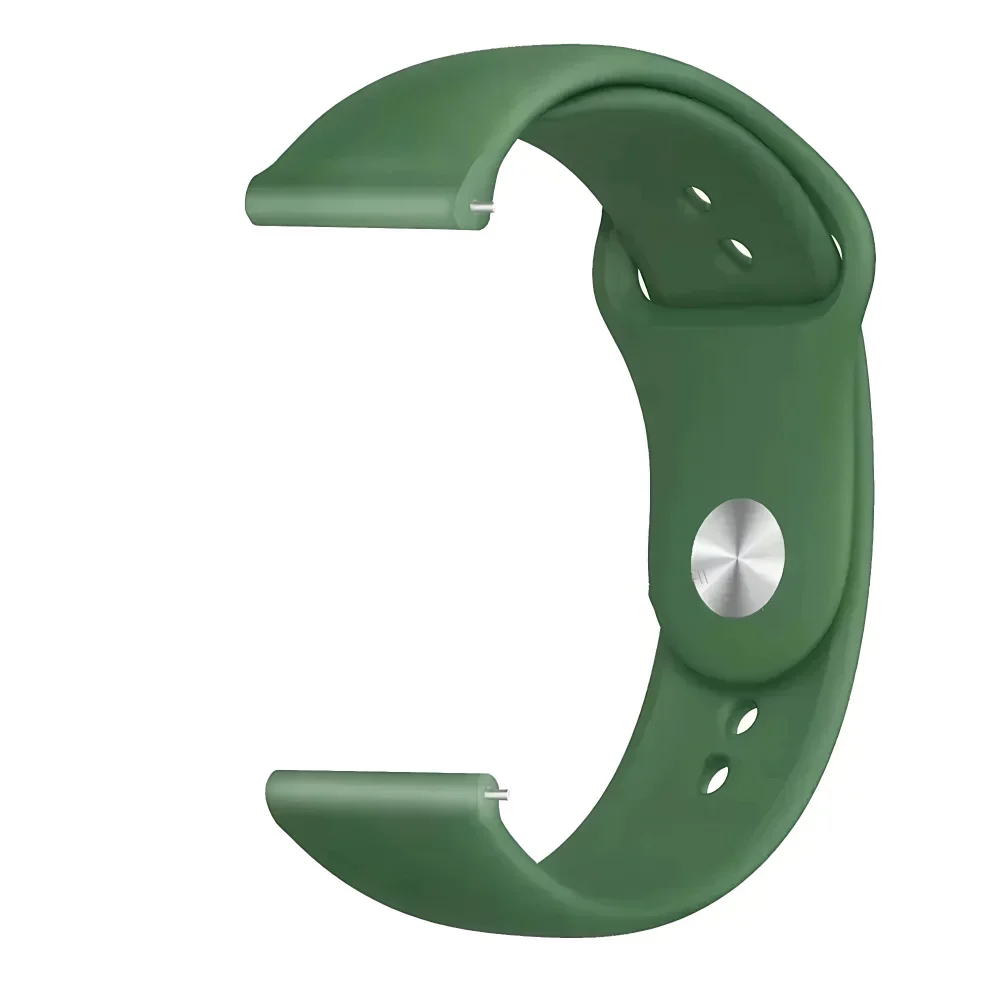 Silicone Sports Watch Band - 20mm/22mm Adjustable Strap Bracelet