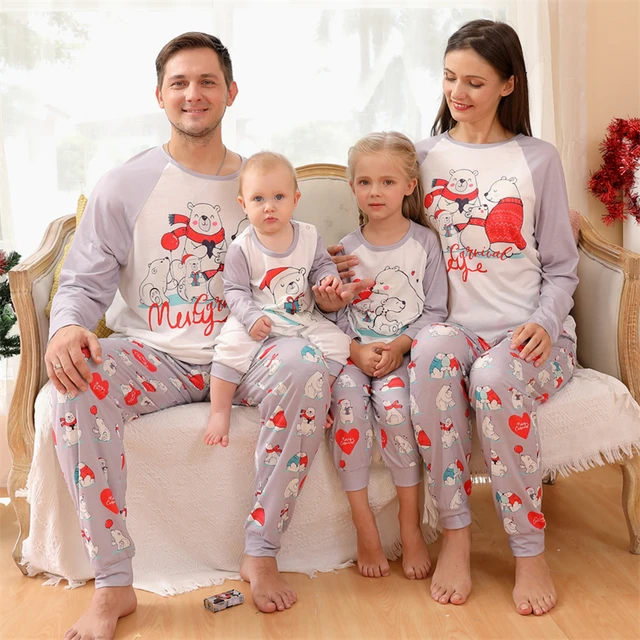 Tenues assorties pour famille, pyjama de noël maman et fille, Look