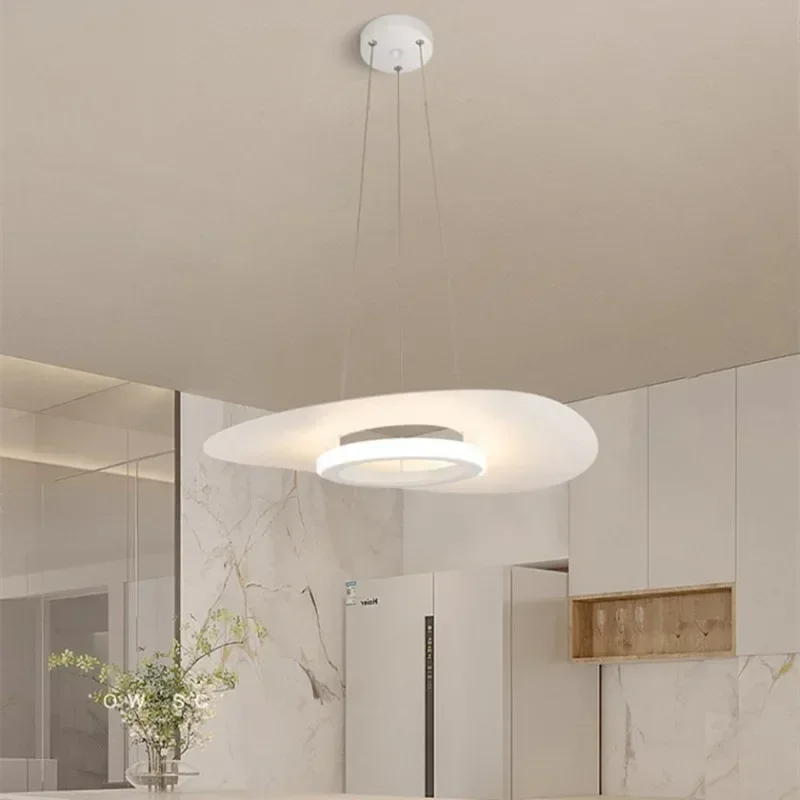 

Modern Novelty Round Aluminum Led Pendant Light Living Dining Room Chandelier Lighting Home Decor Kitchen Hanging Lamp Luminaire