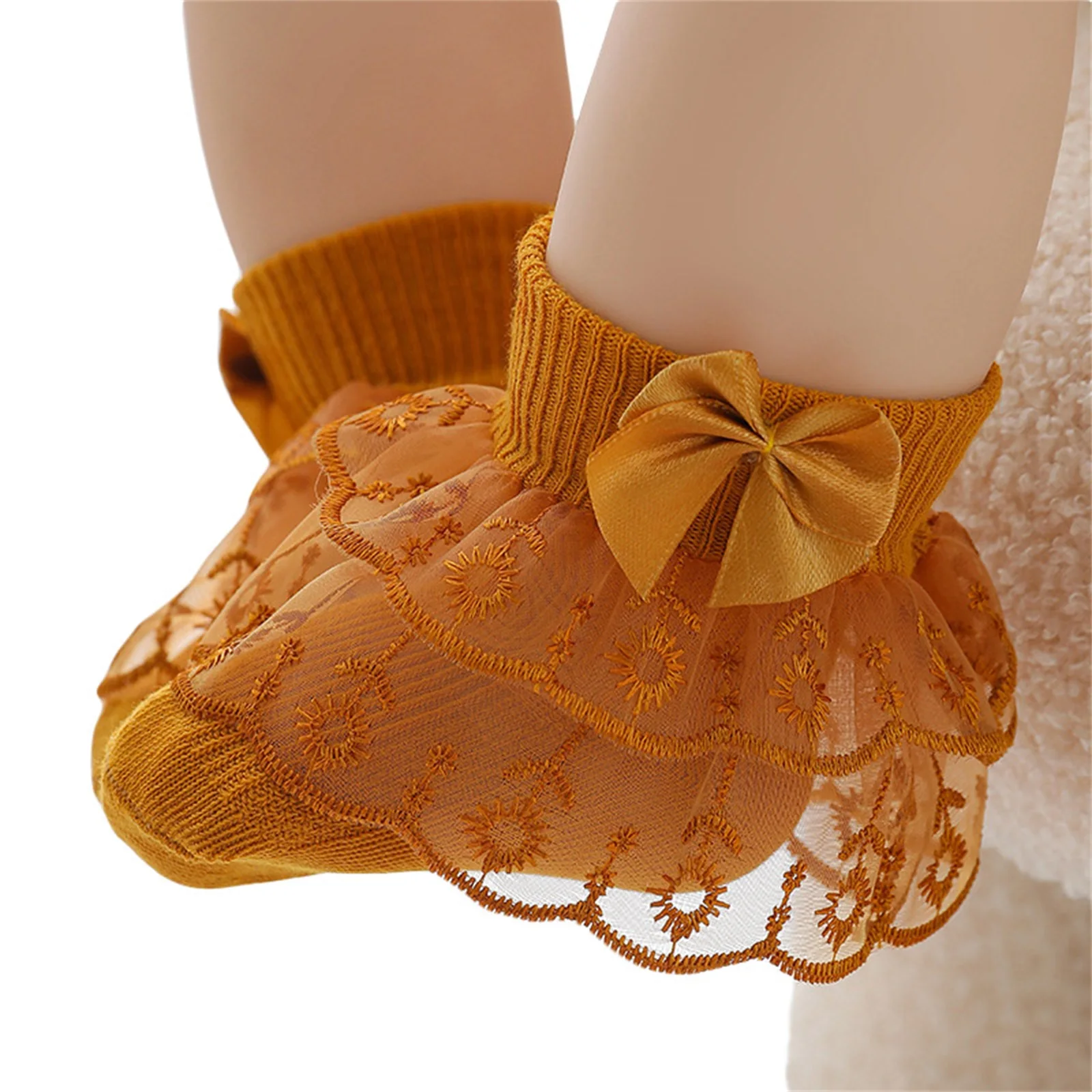 Infant Baby Girls Socks Ruffle Lace Bow 3M-2T kids socks,baby socks,girls socks