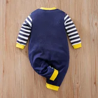 Spring And Autumn Boys And Girls Cute Cartoon Giraffe Printed Cotton Comfortable Long Sleeve Baby Bodysuit 2