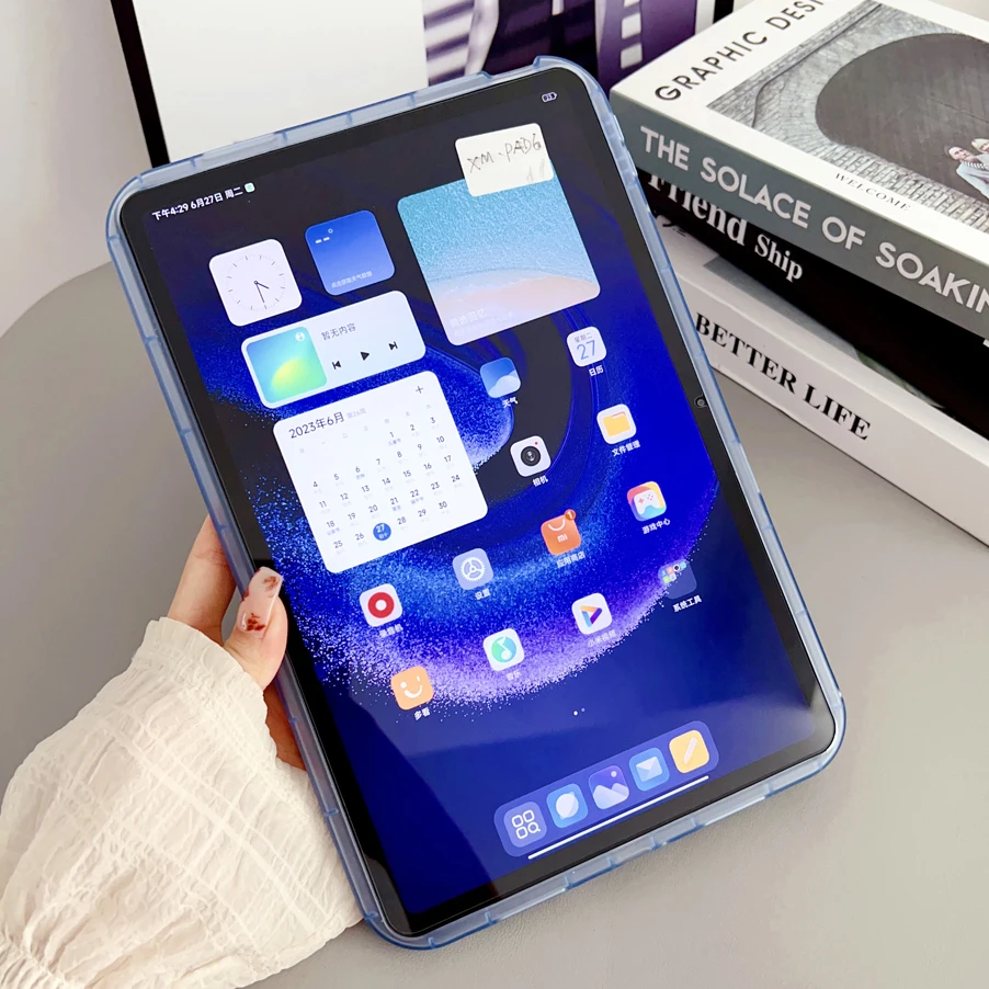 Cute Shockproof Clear Silicone Tablet Case - Thick, Soft Protective Cover