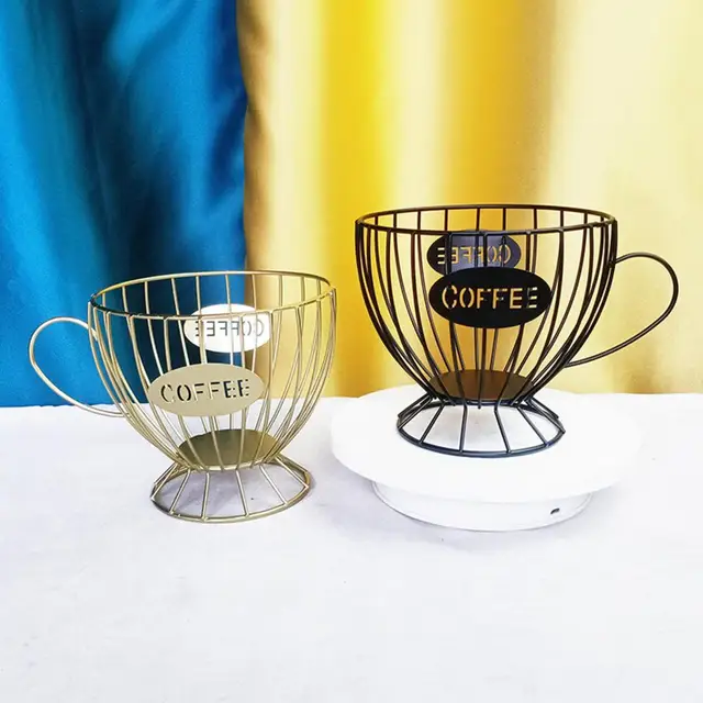 Kávé Hüvelyek Szervező Tároló Kosarak Üreges Vas K -Kupa Tartó Kapszula Sundries Doboz - Image 5