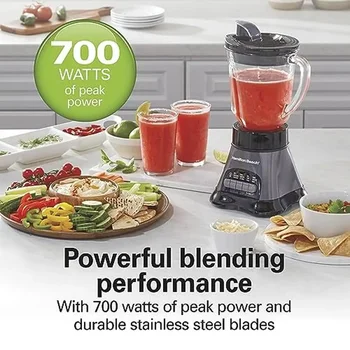 Portable 3-in-1 Blender Food Processor Combo Glass Jar Travel Cup Vegetable Chopper Smoothie Maker  Blender 700W Durable 3