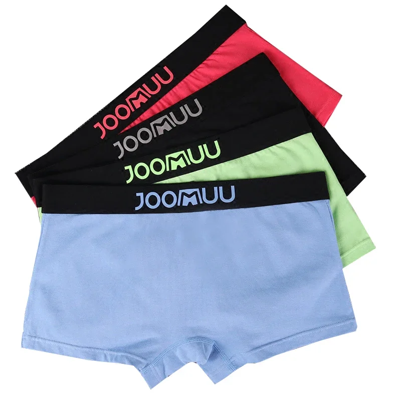 

HaleyChan 1Pc Women's Cotton Underwear Tomboy Trans Lesbian LGBT Boxer Briefs Mid Waist Panties Color Breathable Lingerie