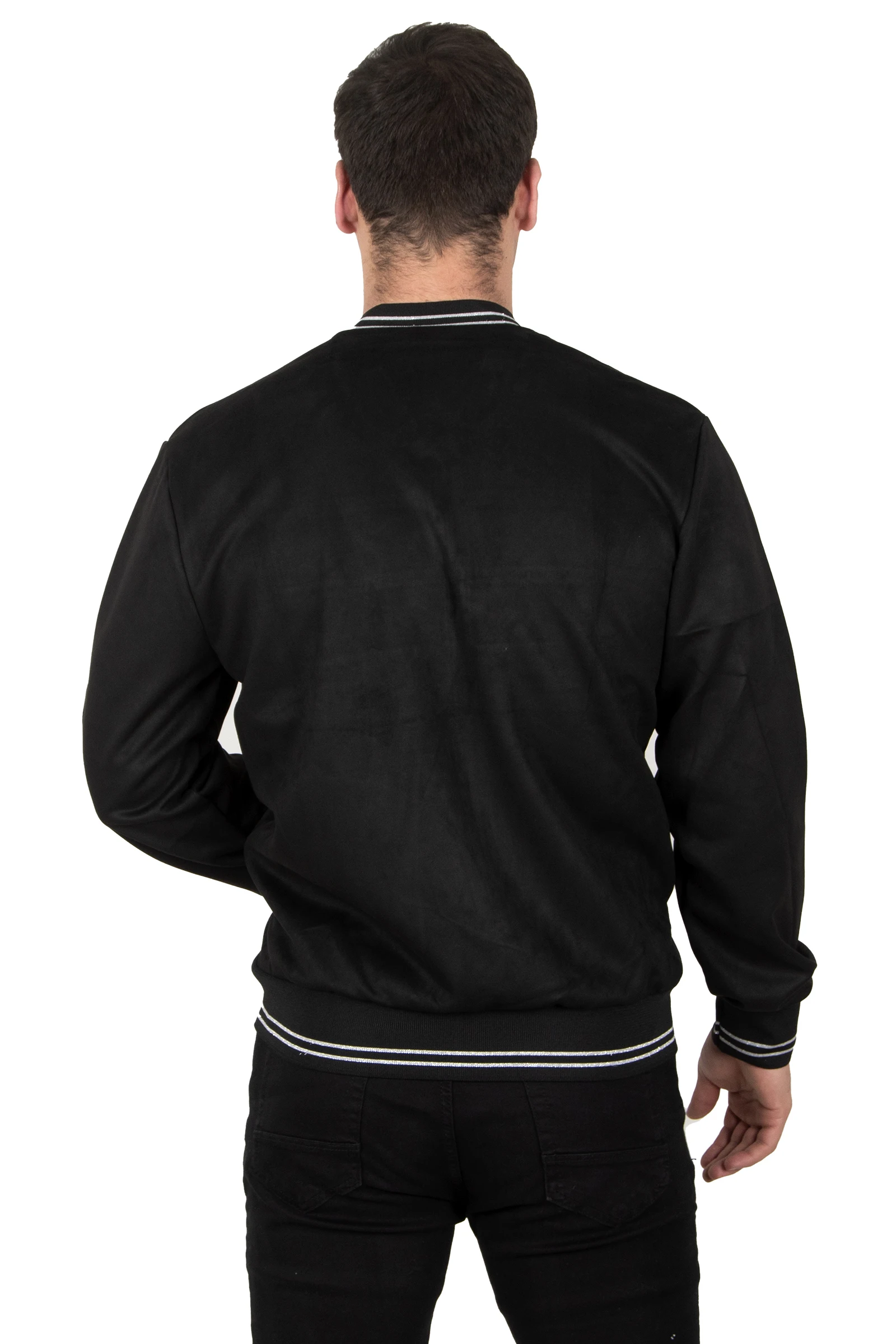 DeepSEA Silver Sim Embroidered Zipper Detailed College Mont 23020535