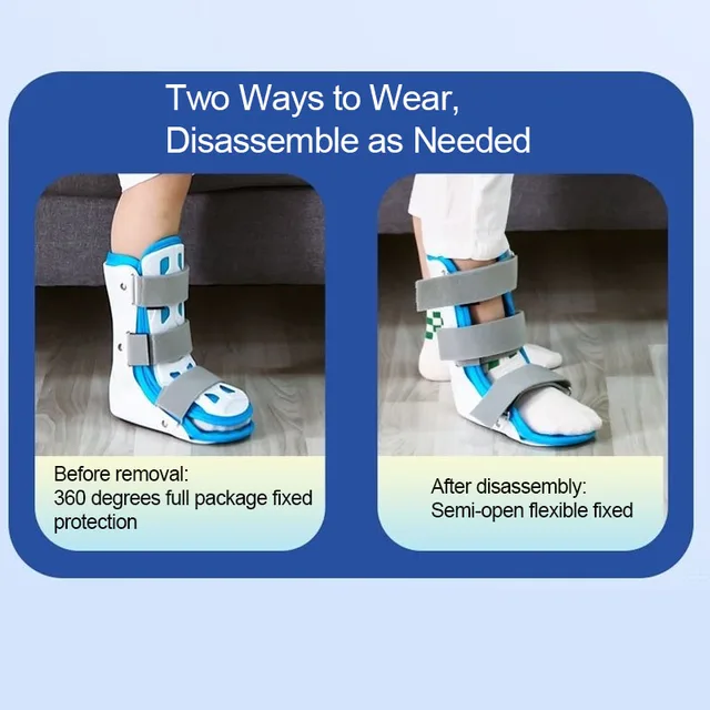 Kid Foot Drop Support Splint-Varus Valgus Orthotics Brace-Ankle Joint Fracture Fixation Brace-Ankle Sprains Recovery Band 5
