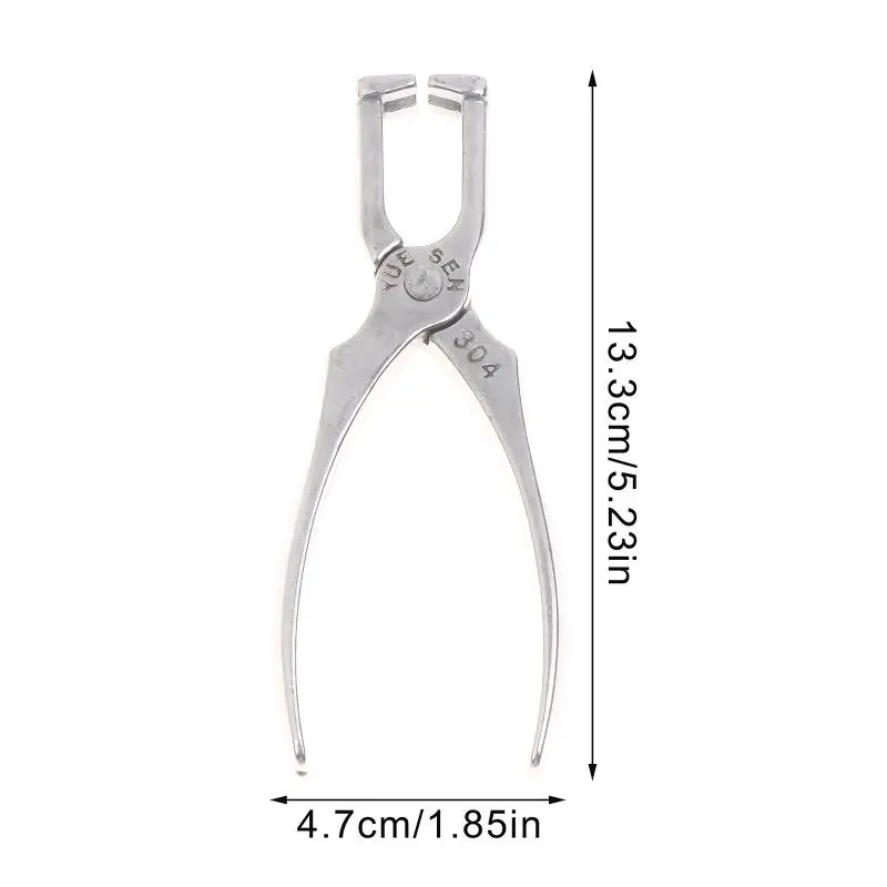 Premium Zippers Install Stop Pliers in Stainless Steel; Perfect for DIY Sewing Kits and Clothes Shoes Zips Repair.