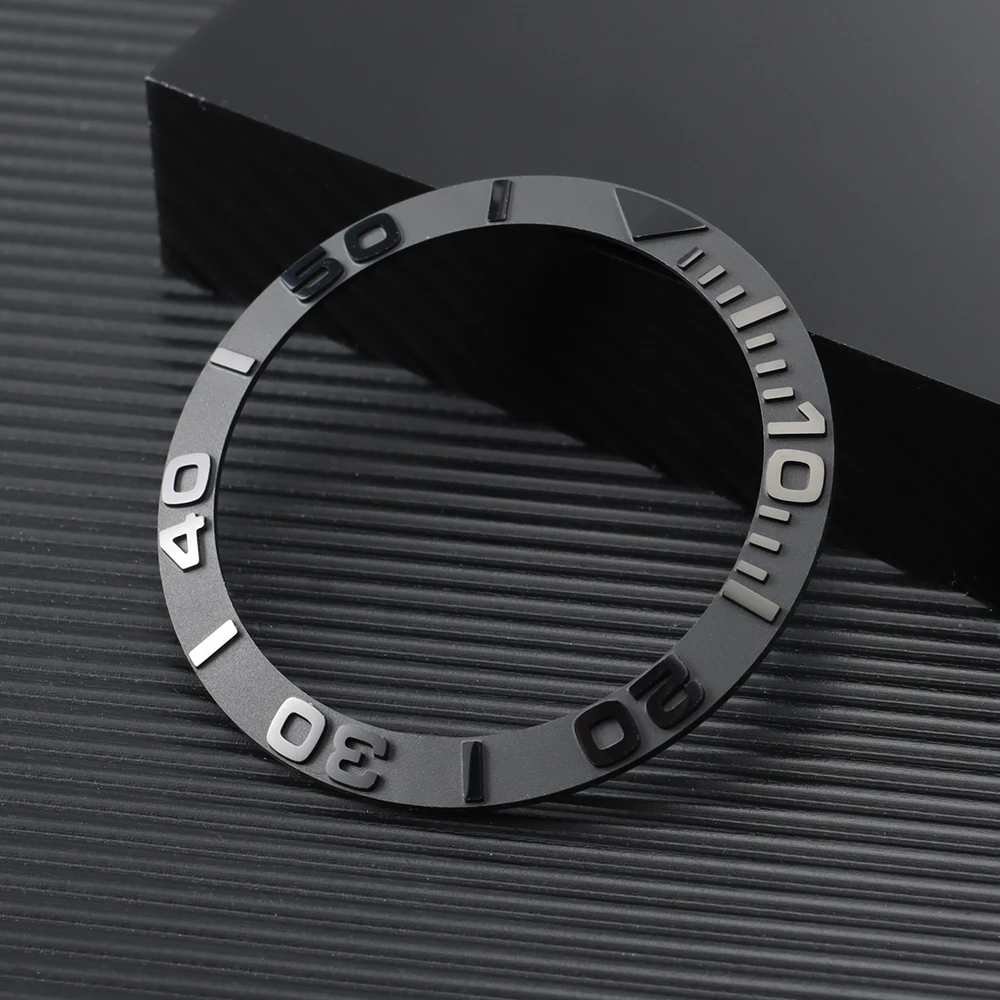 Ceramic 3D Raised Letter Watch Bezel Insert Accessory