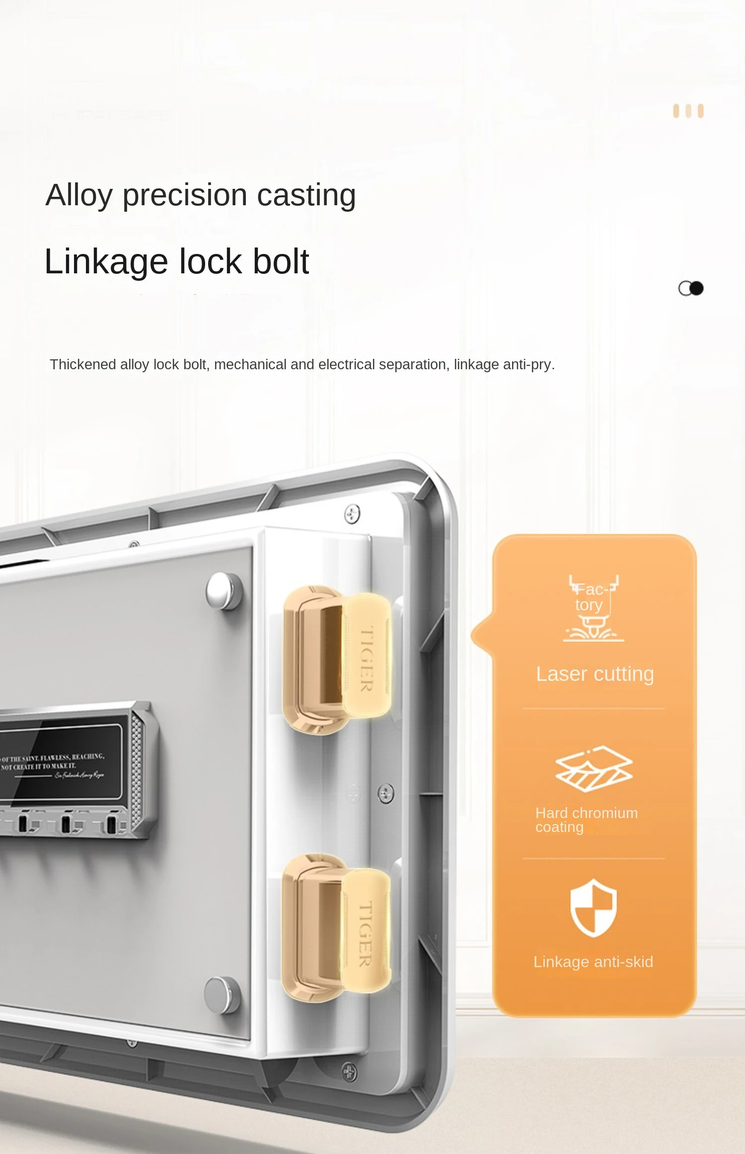 Fingerprint Safe Digital Safety Safe Box Password Anti-theft Fingerprint  Invisible Office Jewelry with Lock Alarm Cabinet