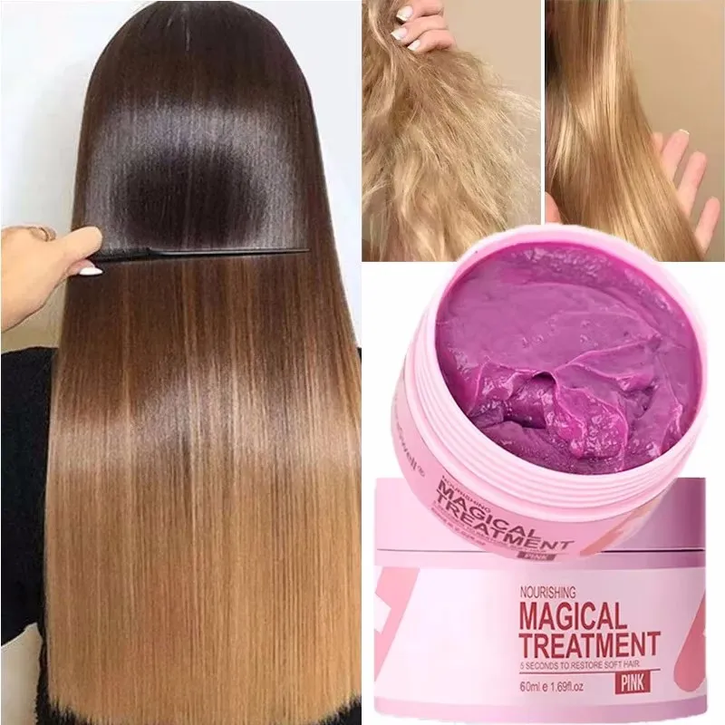 Magical Keratin Hair Mask 5 Seconds Repair Damaged Frizzy Hair Soft Smooth Shiny Nutrition Deep Moisturize Nourishing Care