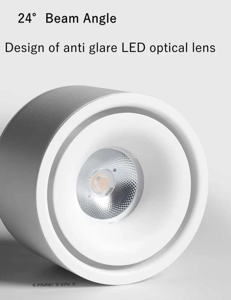 Dimmable LED downlight Round Surface mounted Ceiling light COB 7W 10W 12W 15W Spot light Indoor Home Lighting