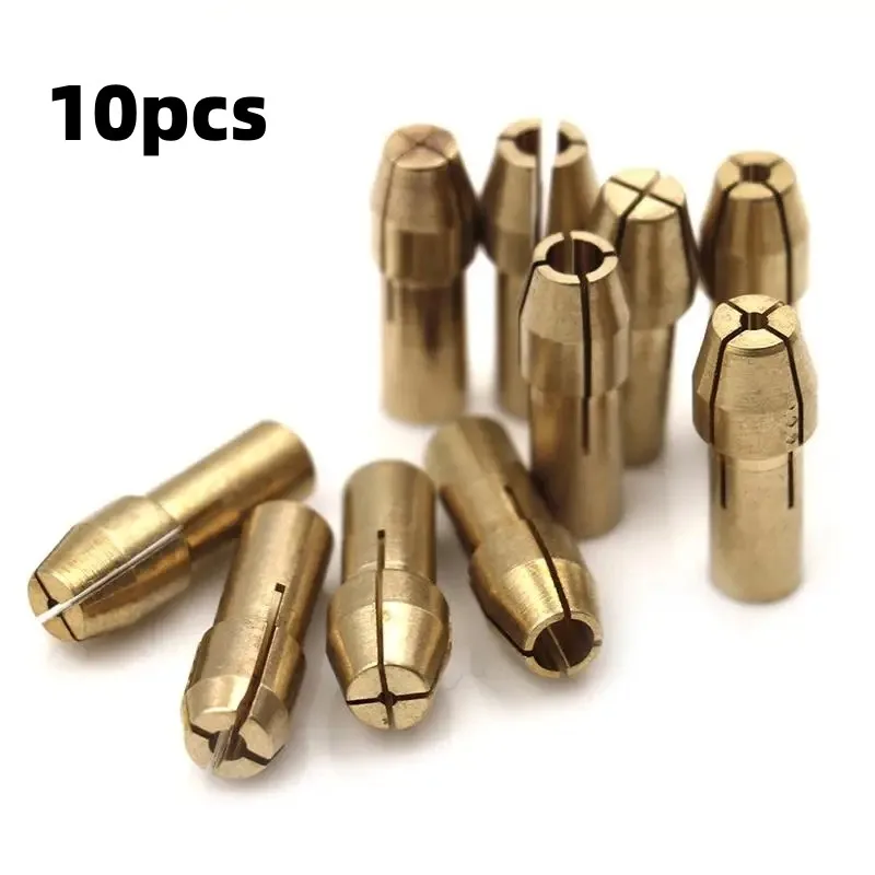

10Pcs Mini Drill Chucks Adapter 0.5mm-3.2mm Dremel Mini Drill Chucks Chuck Adapter Micro Collet Brass For Power Rotary Tool 2023