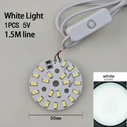 Warm White 10W USB LED Reading Lamp with Dimmer and Switch (White Led Line)