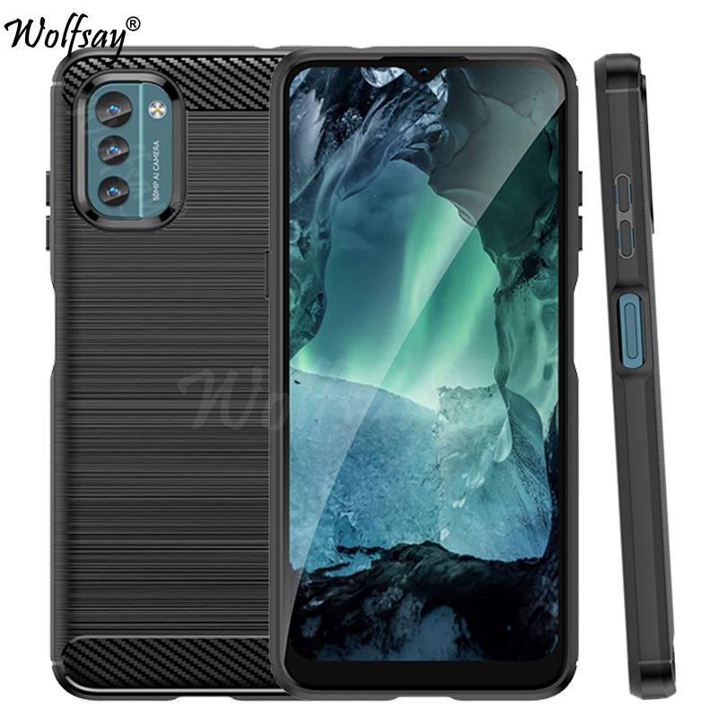 Per Nokia G21 Custodia Cover Posteriore In Fibra Di Carbonio In Silicone Per Nokia G21 G11 C21 Plus X100 X20 X71 Xr20 G10 G20 Custodia Per Nokia G21
