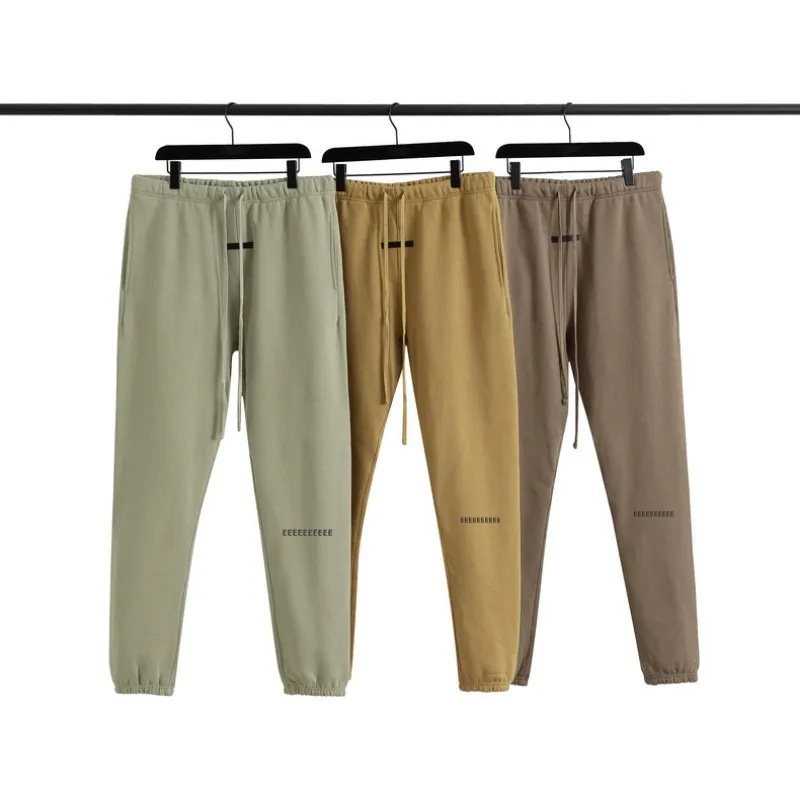 21SS Luxury Design Men's Casual Pants Two Rows Reflect Letter Sweatpants Top Quality Mne's High Street Loose Pencil Pants
