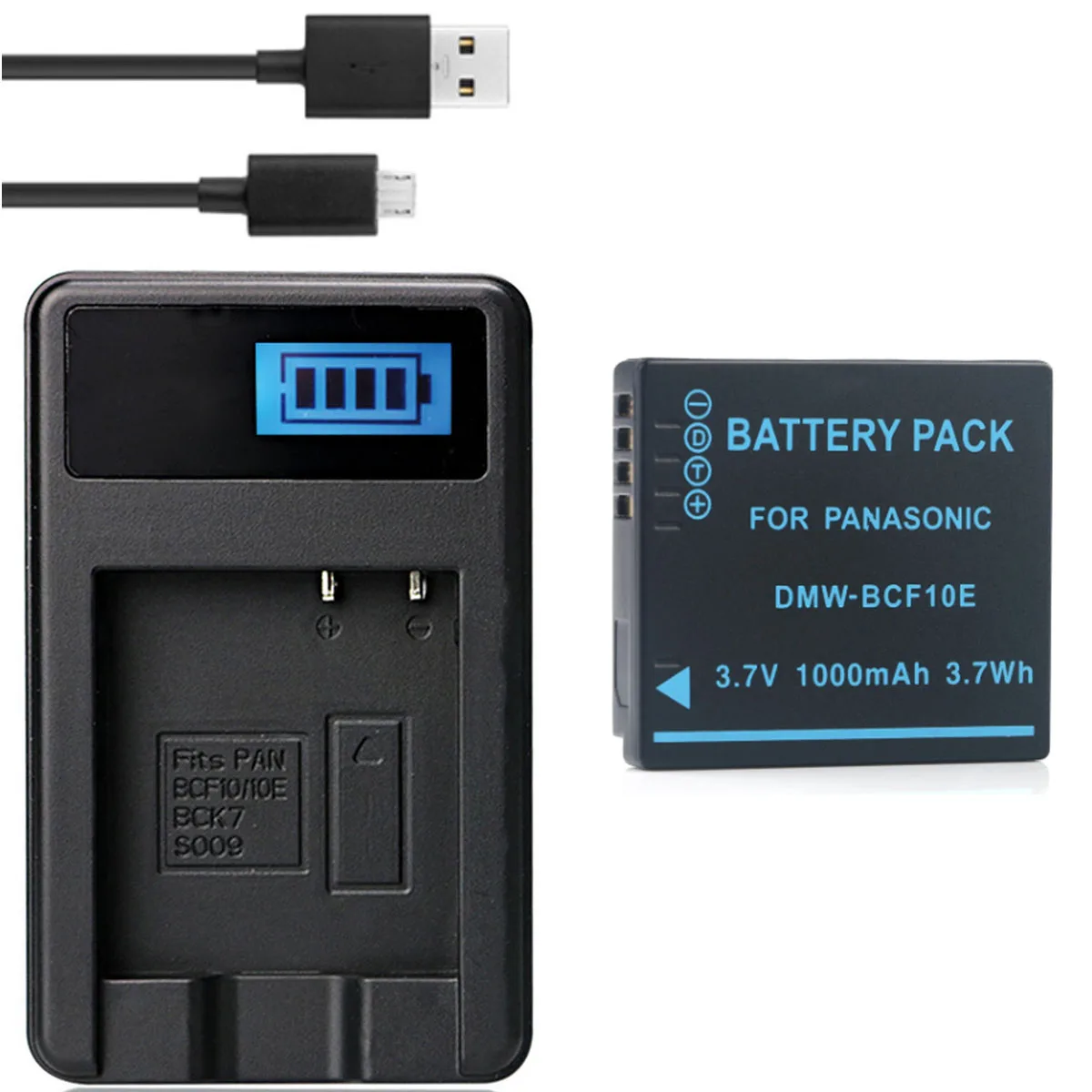 Panasonic DMC-FS25 　デジカメ　バッテリー　充電器　動作確認済 バッテリー充電器,Panasonic lumix DMC-FS25, DMC-FS30, DMC-FS33, DMC