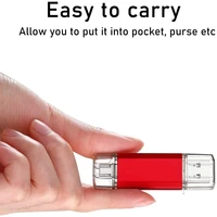 For iPhone TYPE-C OTG USB Flash Drive 256GB 512GB High Speed Phone Pen Drive with Key Chain Memory Stick Creative Business Gift 5
