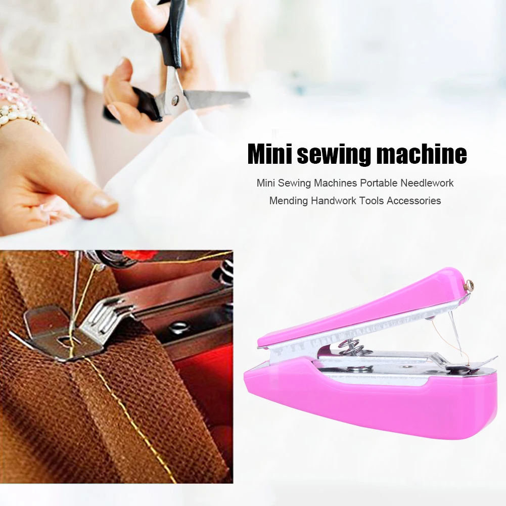 Mini Handheld Sewing Machine, Portable Handy Stitch Electric Crafting  Mending Machine for Quick Repairs DIY Household Travel Beginner