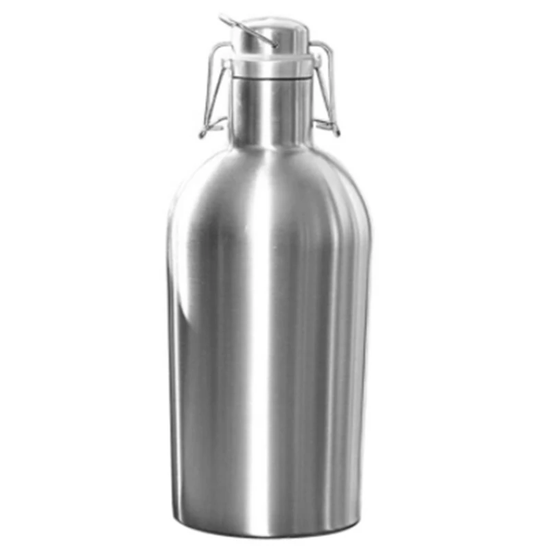 Stainless Steel Beer Growler,To Keep Beverage Fresh Secure Swing Top