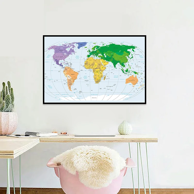 Рисунок 6 - 59*42 см мировая политическая карта