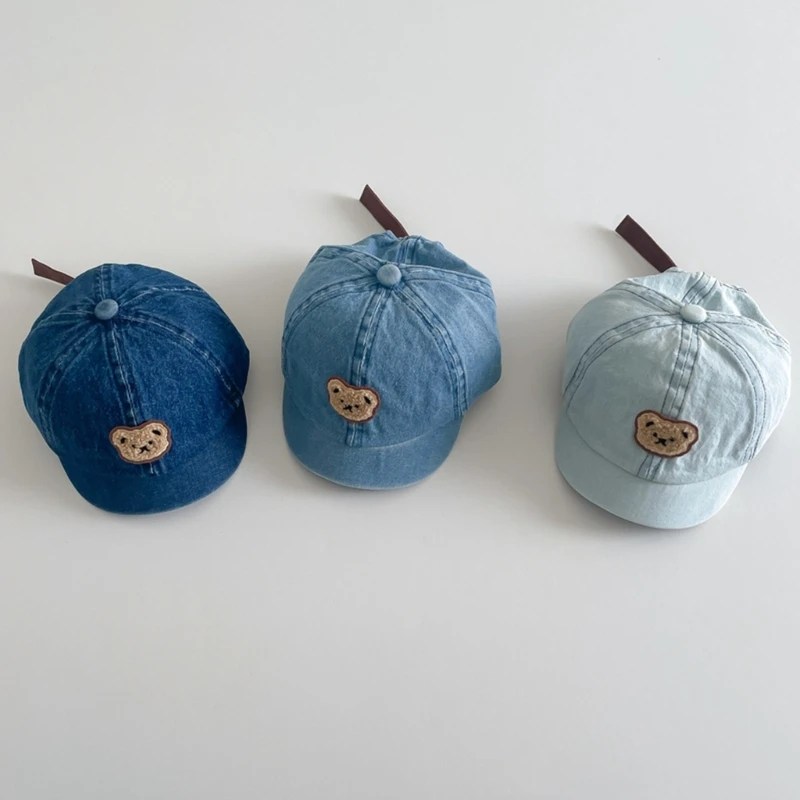 

Baby Hat Sun Hat Baby Peaked Cap Cartoon Bear Hat Baseball Hat Infant Duck Tongue Cap Curved Brim Hat Gift for Kids