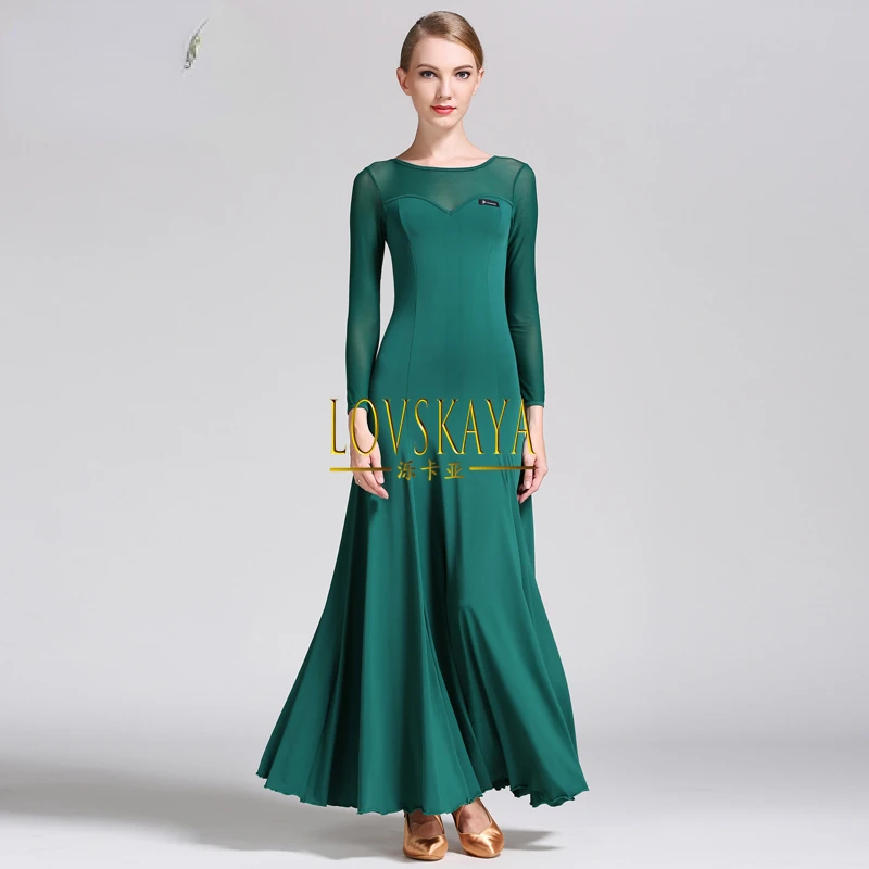 Modern dance dress national standard dance dress long