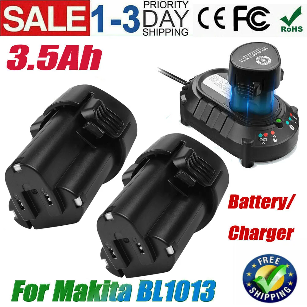 10,8V 3500mAh Li-ion Akku Für Makita BL1013 194550-6 194551-4 DF030DW LCT203W