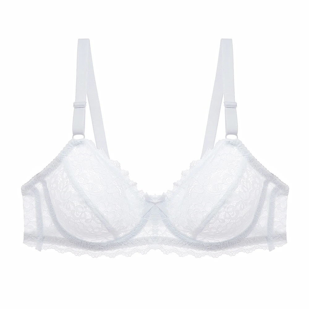 Soutien-gorge GAIA En Tulle Blanc Avec Dentelle - Taille 110D - Lingerie Fine, Neuf Avec étiquettes