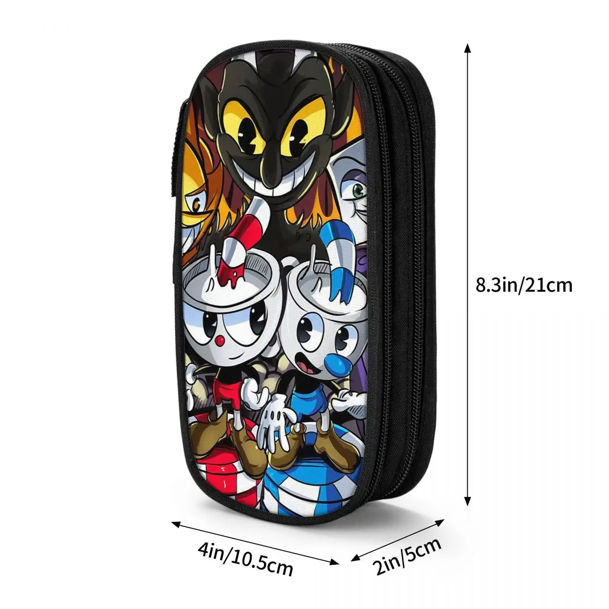 Cute The Cuphead Devil Pencil Cases Anime Game Pen for Student Large Storage Bag School Supplies Gift Accessories pencil cases