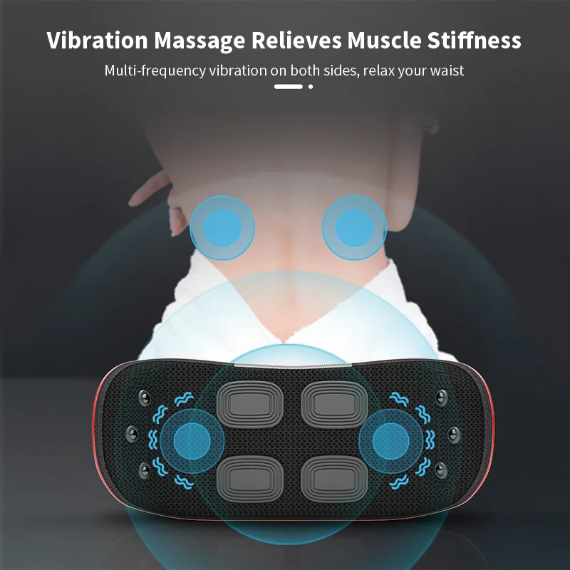 Vibration Waist Massager with Heating for Lumbar Comfort