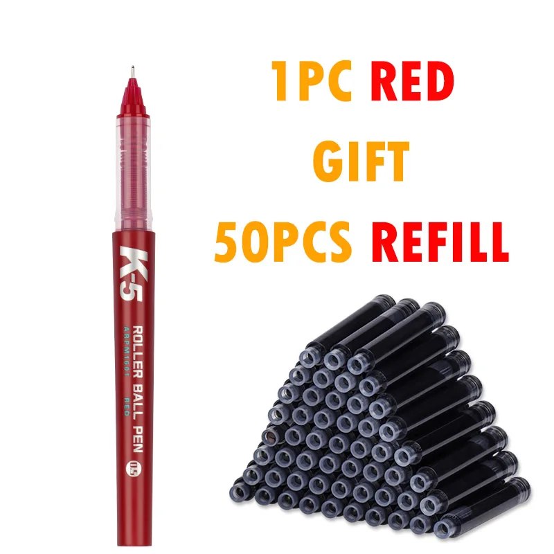 M & G K5 Rechte Vloeibare Neutrale Pennen Kunnen Worden Vervangen Door Handvat Blauw/Zwart/Rode Inktgel Pennen Voor Schoolkantoorbenodigdheden
