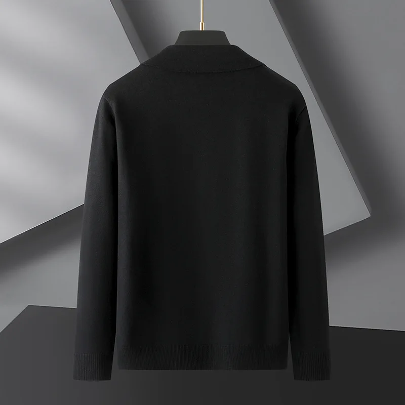 New Arrival Suepr Large Autumn Men's Fashion Casual Suit Collar Knitted Jacket Cardigan Sweater Plus Size L-3XL4XL5XL6XL7XL8XL 3