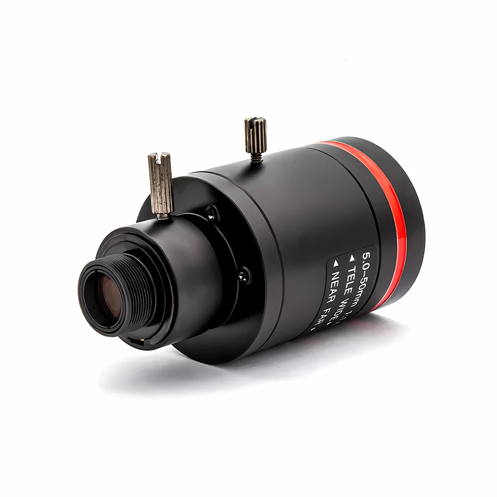 10X Zoom 2/5MP Varifocal Lens 5-50mm M12 Mount F1.6 1/2.7 Inch Manual Focus For