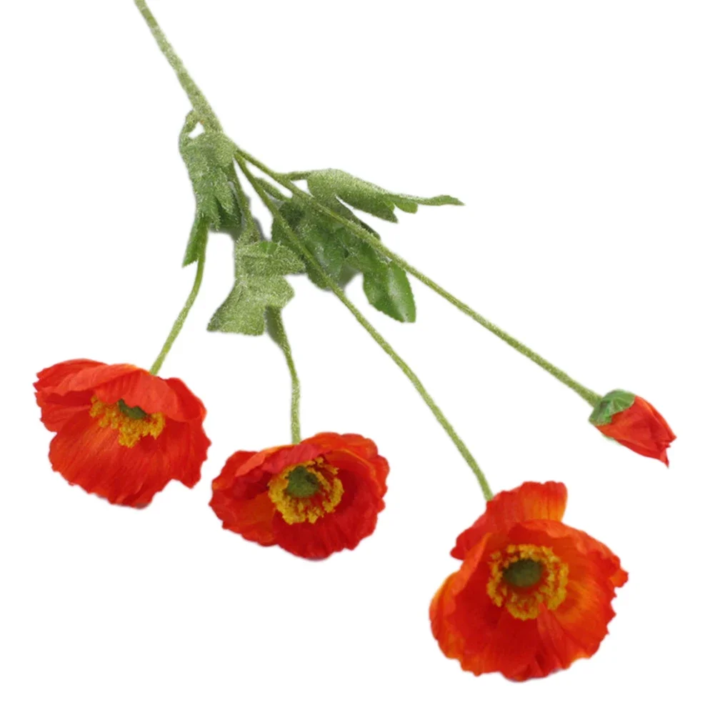 Artificial Flowers Artificial Plant Floral Decor Home Decor Poppy Artificial Flowers Wedding Floral Fake Flowers