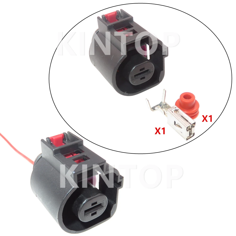 

1 Set 1 Pins Automotive Starter Motor Sealed Connector For VW Sagitar Magotan Golf Audi 1K0973751 Car Wire Harness Socket
