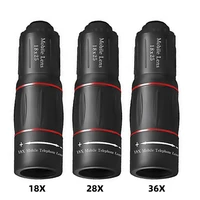 18/28/36X Mobile Phone Camera Lens Clip-On Zoom HD Telescope Lens Universal Phone Camera Telephoto Lens for Smartphone - Image 2