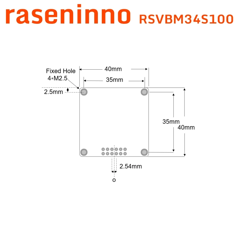 raseninno mmWave radar object detection sensor module RSVBM34S100 4D People Presence Motion Tracking Smart Life Home Automation